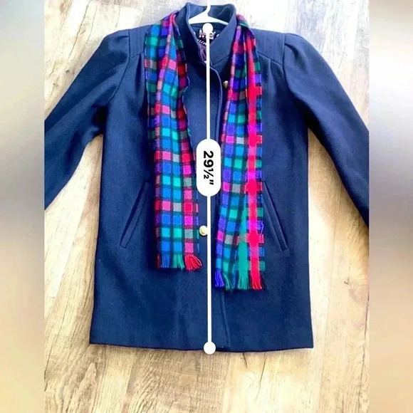 New York Girl Vintage Wool Coat with Scarf Size 6 - Picture 5 of 12